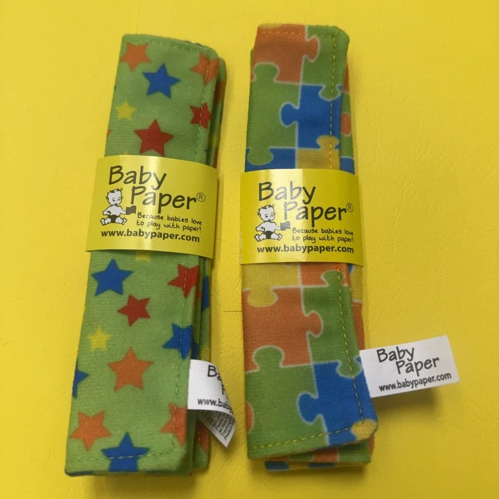 Baby Paper – 2 Pack of Crinkly, Sensory Toys, Stars And Puzzles
